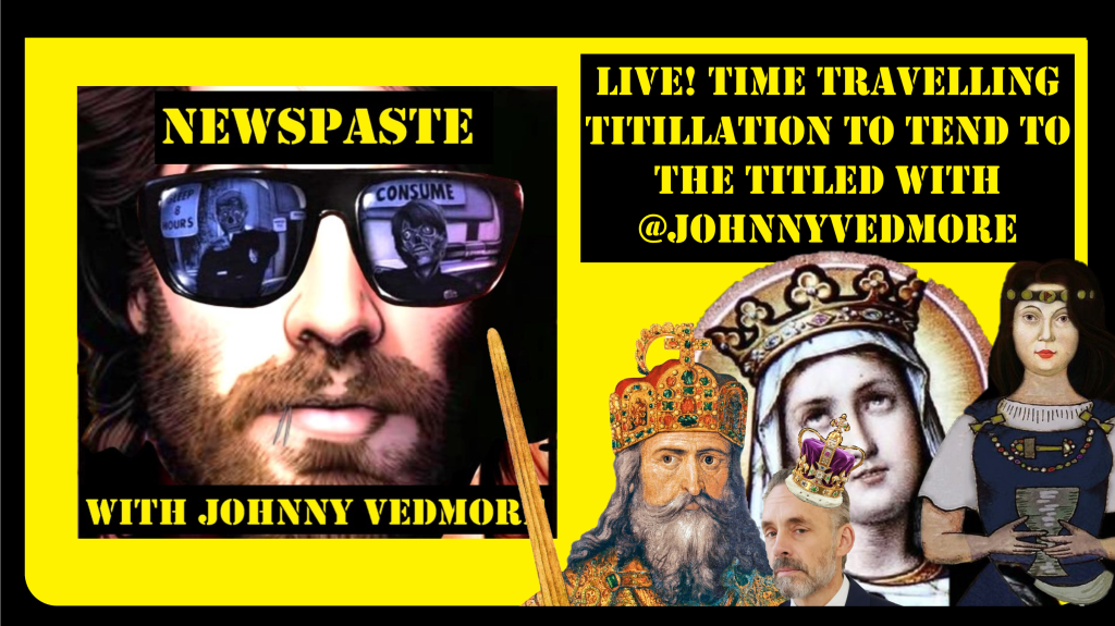Johnny Vedmore Will Be Going Live at 9pm GMT Every Sunday